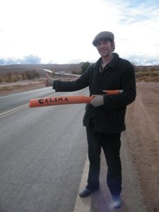 Funny hitchhiking sign